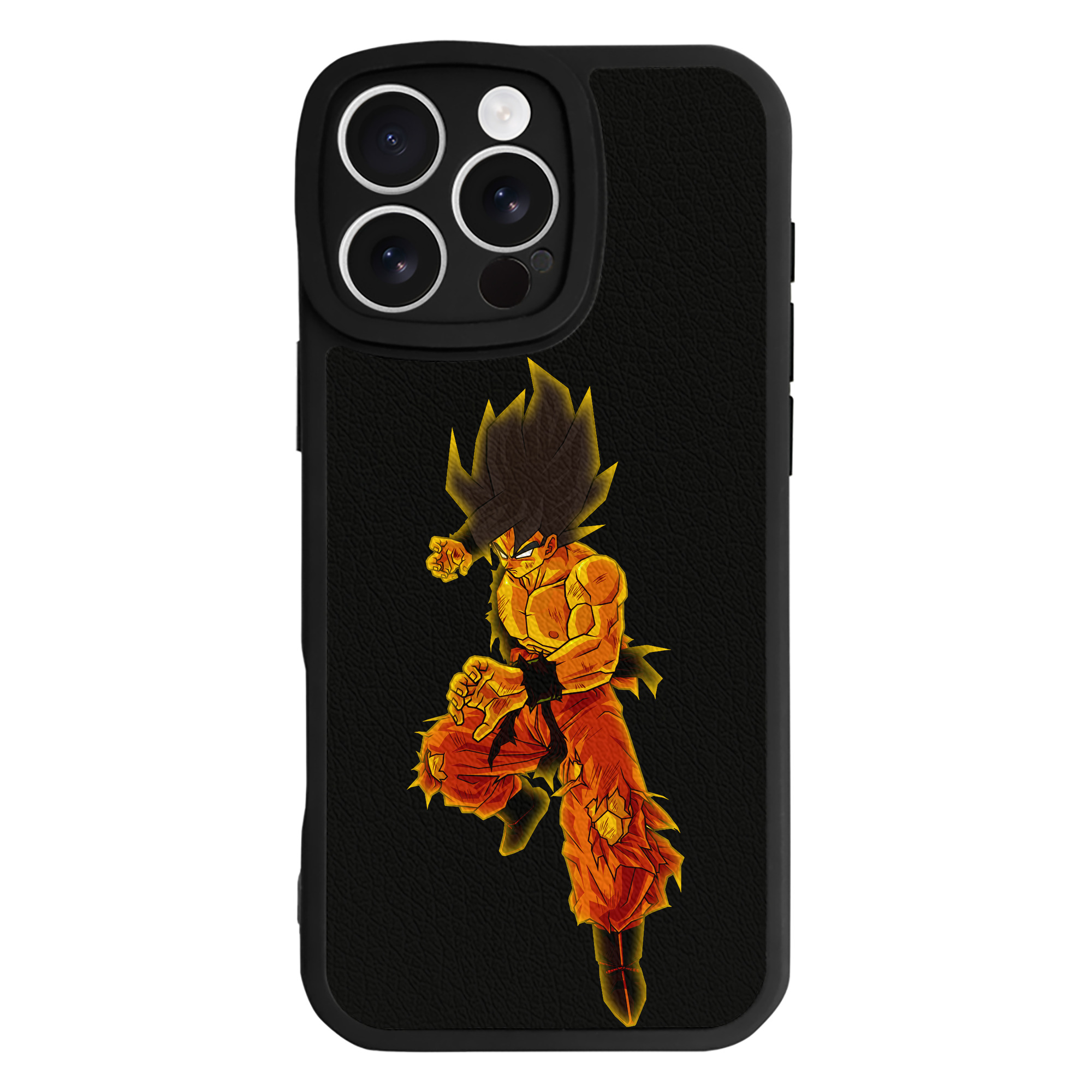 （画像用） ドラゴンボール 孫 悟飯（そんごはん）DRAGON BALL Son Gohan 【iPhone 16シリーズ対応】シリコンスマホケース（レザー調） 材質：シリコン